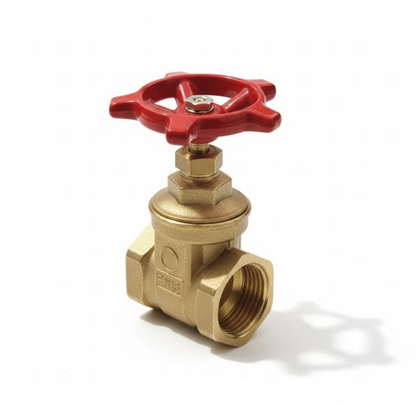 Задвижка латунная муфтовая Ду-15 Ру-16 ВР (ВН) (Т<110°С) маховик R55 Giacomini