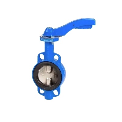 Затвор поворотный с нержавеющим диском с рукояткой Ду-150 Ру-16 EPDM Genebre 2109