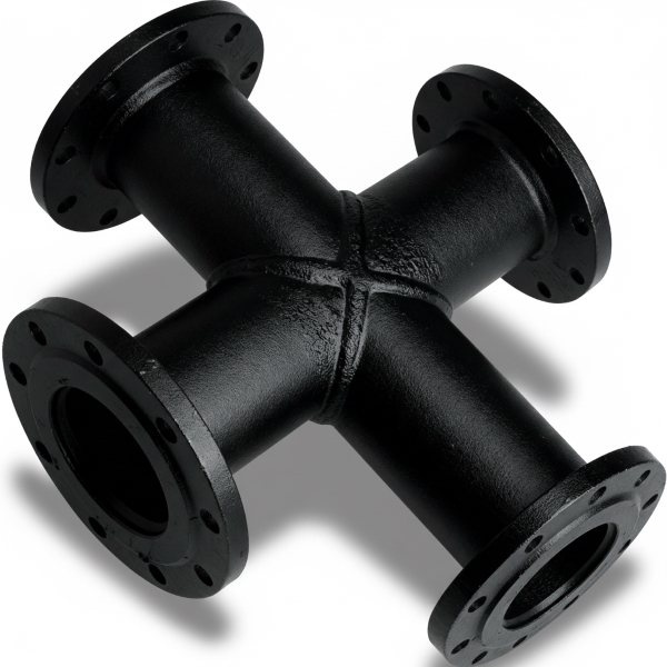 Крест стальной фланцевый КФ Ду 300 х 100