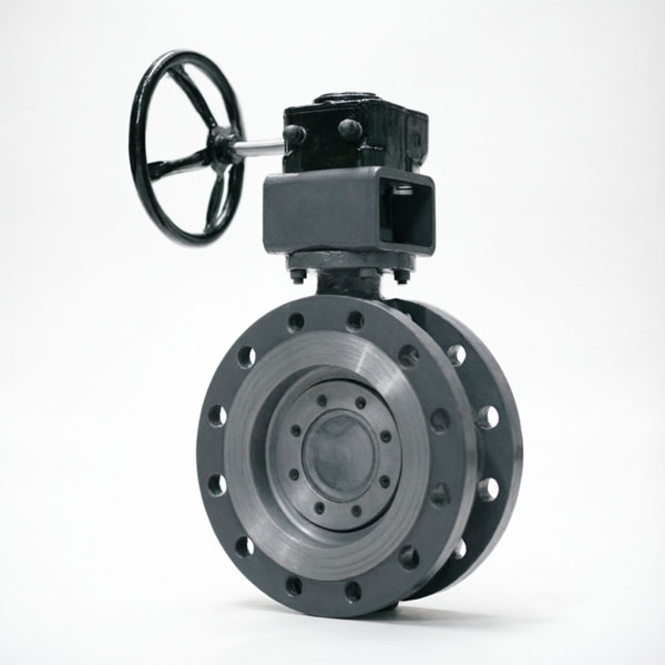 Затвор поворотный с нержавеющим диском с редуктором Ду-125 Ру-25 Broen 161.153