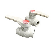 Кран PP-R Дн 20 внутренняя пайка белый