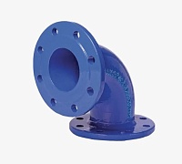 Отвод фланцевый чугунный ВЧШГ с ЦПП Ду 250