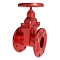 Задвижка чугунная фланцевая Ду-40 Ру-16 (Т<120°С) красная 30ч39р