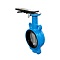 Затвор поворотный с чугунным диском с рукояткой Ду-100 Ру-16 EPDM
