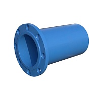 Патрубок фланец-гладкий конец L=350мм ПФГ ВЧШГ с ЦПП Ду 500
